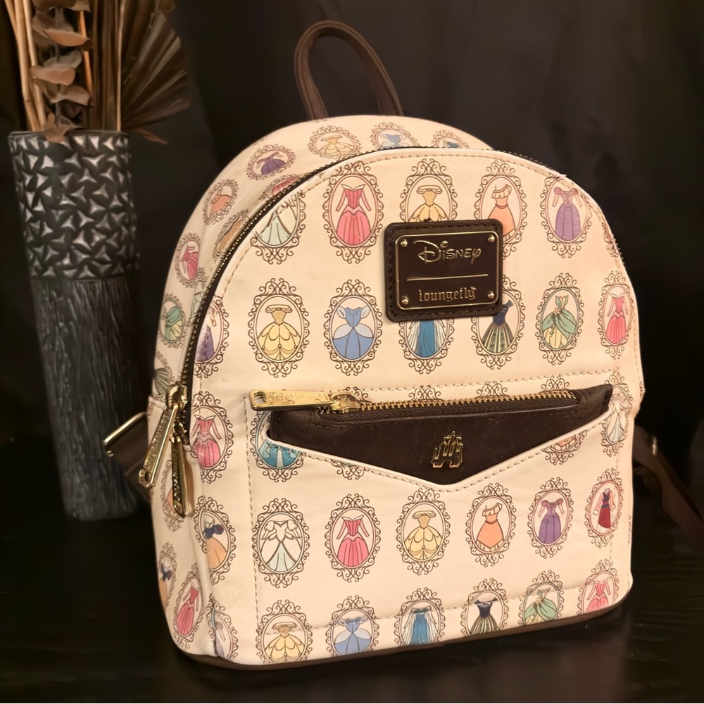 Disney Loungefly Princess Frame Mini Backpack Rare Actual Bag